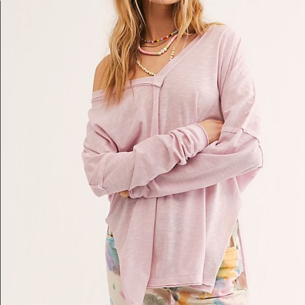 We The Free On My Mind V Neck Top